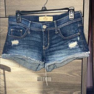 Hollister short-short low rise jean shorts